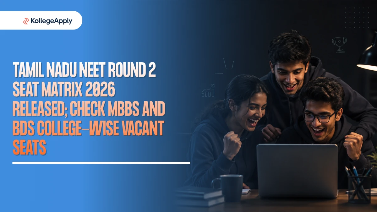 Tamil Nadu NEET Round 2 Seat Matrix 2026 Released: Check MBBS and BDS College-Wise Vacant Seats
