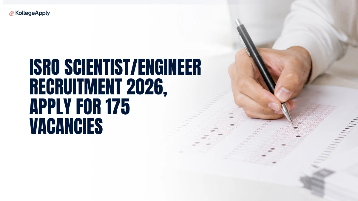 ISRO Scientist/Engineer Recruitment 2026, Apply for 175 Vacancies