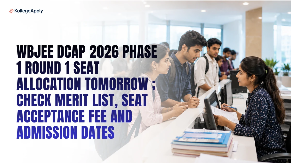 WBJEE DCAP 2026: Phase 1 Round 1 Seat Allocation Tomorrow; Check Merit List, Fee and Admission Dates
