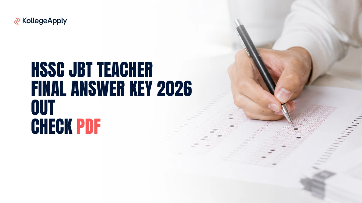 HSSC JBT Teacher Final Answer Key 2026 Out: Check PDF         
