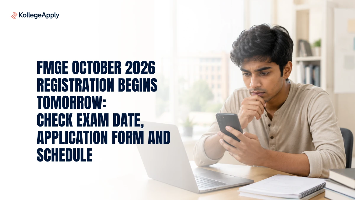 FMGE October 2026 Registration Begins Tomorrow: NBEMS Releases Notification, Check Exam Date Here

