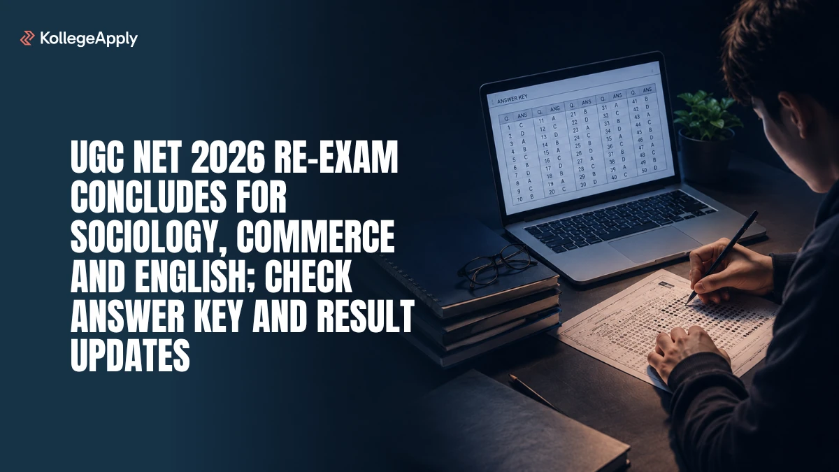 UGC NET 2026: Re-Exam Concludes for Sociology, Commerce & English; Check Answer Key, Result Updates
