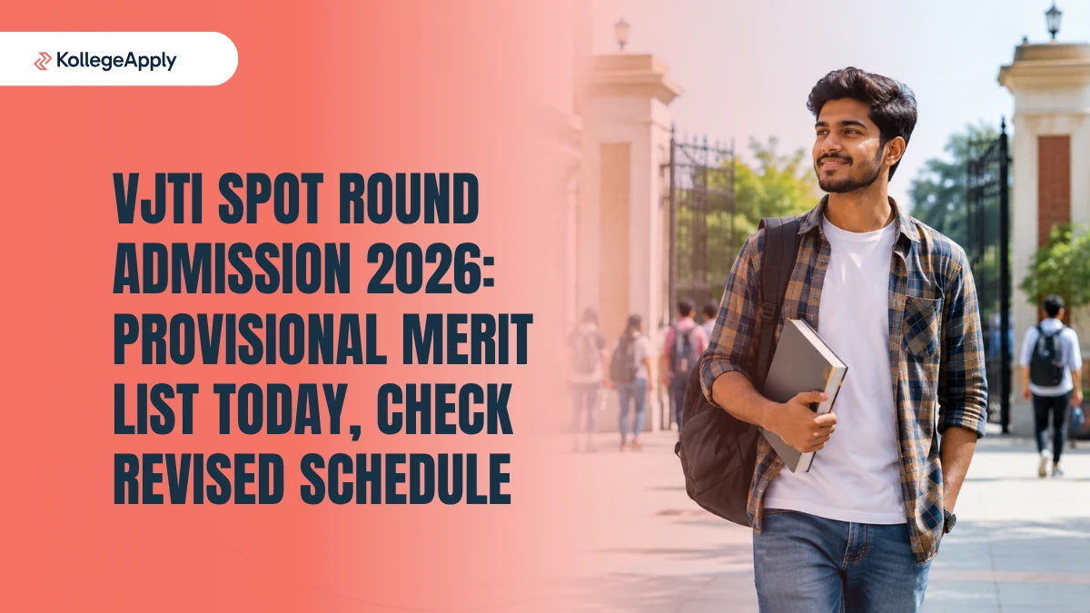 VJTI Spot Round Admission 2026: Provisional Merit List Today, Check Revised Schedule Here
