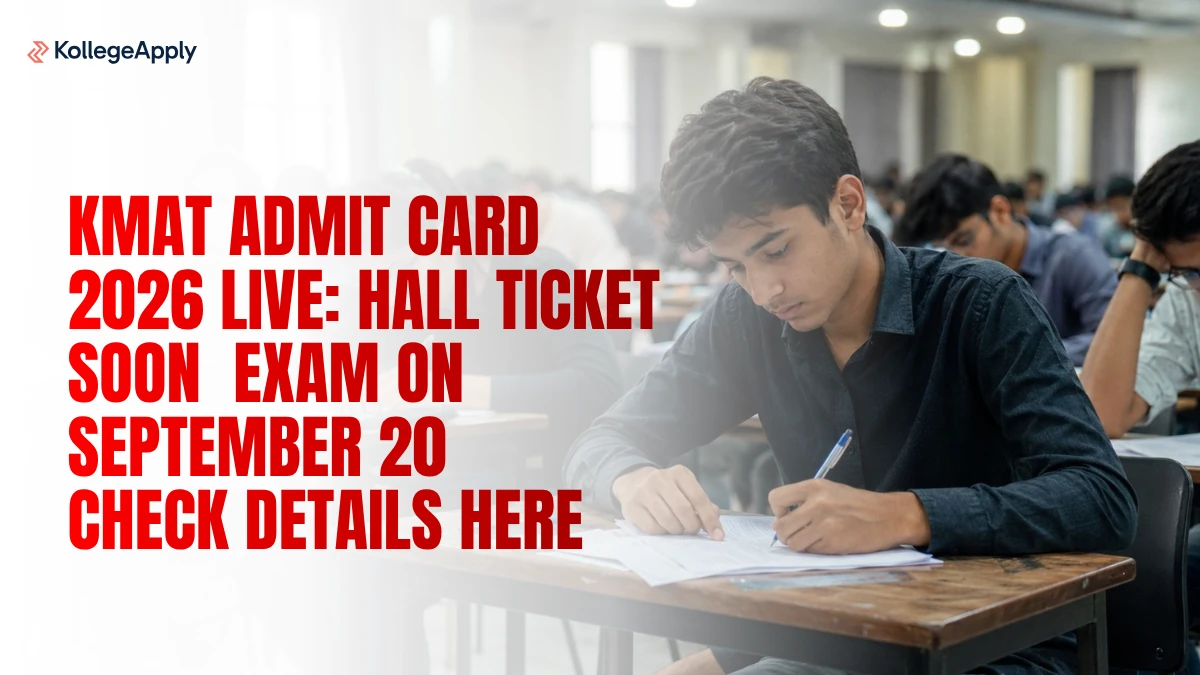 KMAT Admit Card 2026 Live: Hall Ticket Soon at kmatindia.com, Exam on September 20, Details Here
