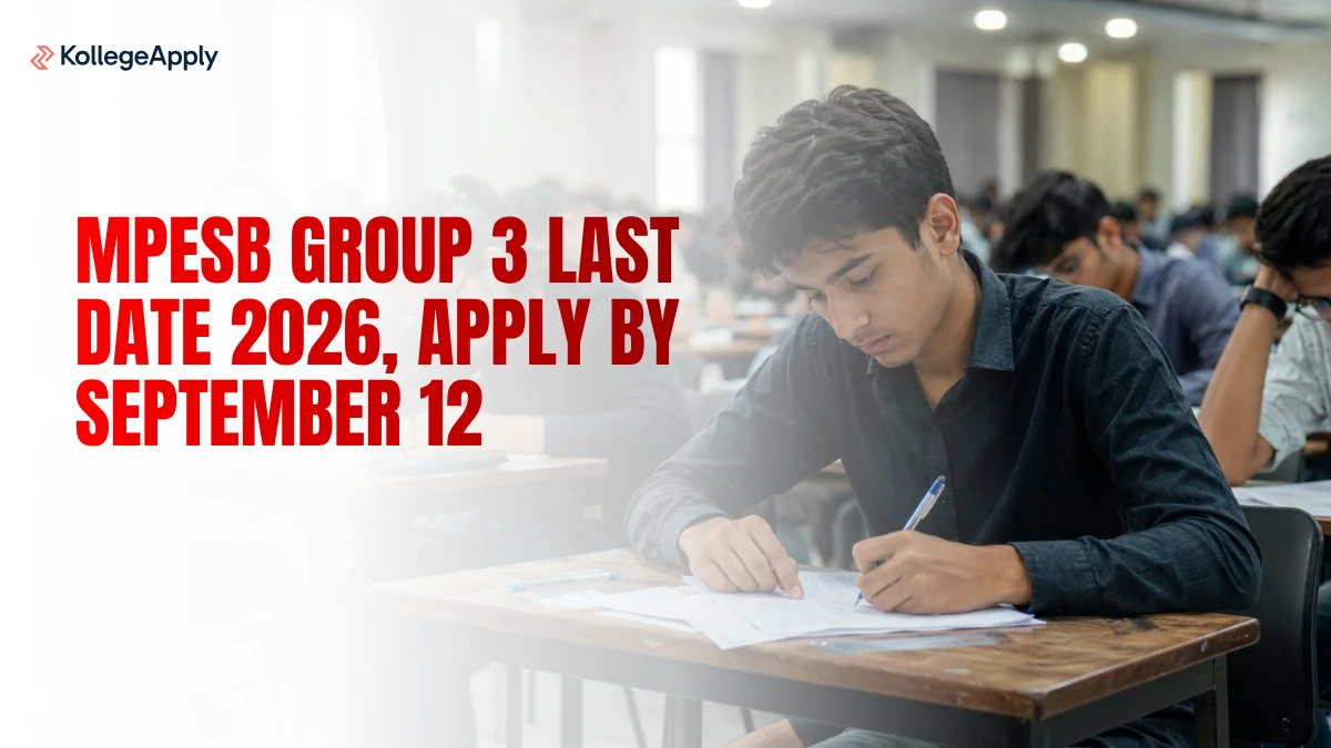 MPESB Group 3 Last Date 2026, Apply by September 12            
