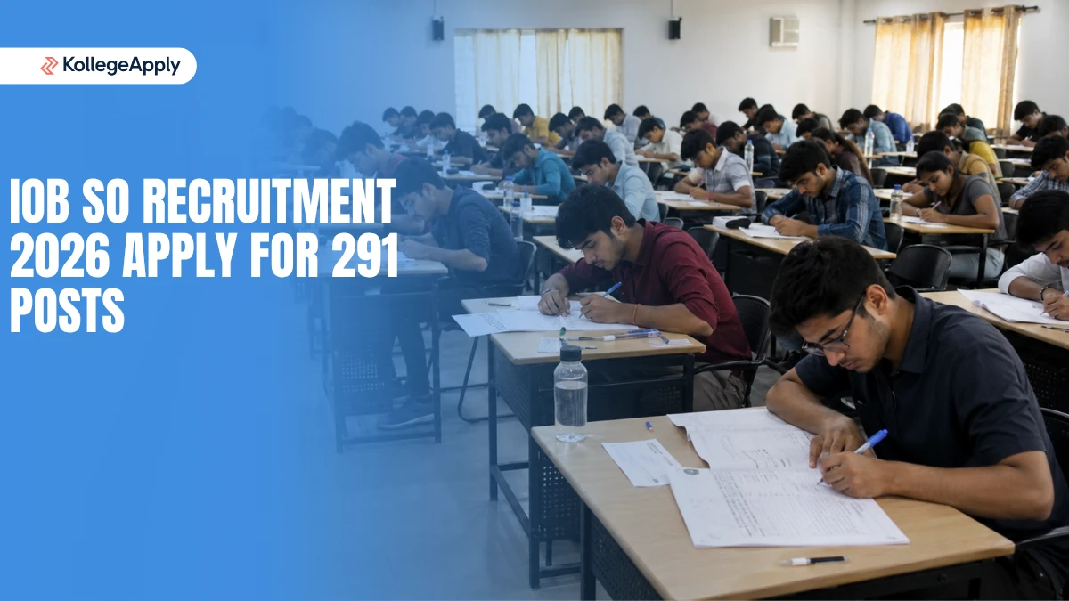 IOB SO Recruitment 2026: Apply Online for 291 Officer Posts 
