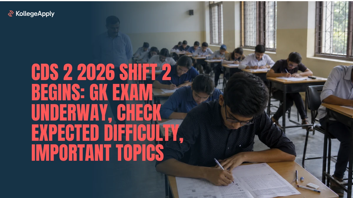 CDS 2 2026 Shift 2 Begins: GK Exam Underway, Check Expected Difficulty, Important Topics Here
