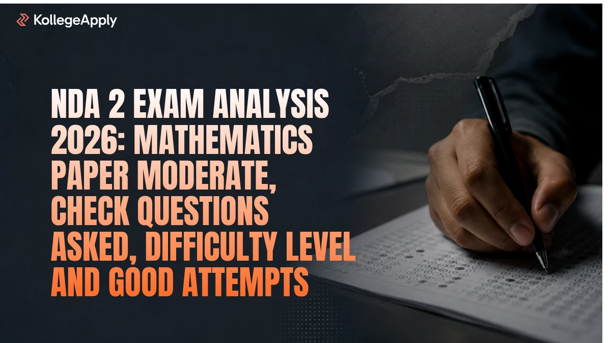 NDA 2 Exam Analysis 2026: Mathematics Paper Moderate, Check Questions Asked, Difficulty Level 