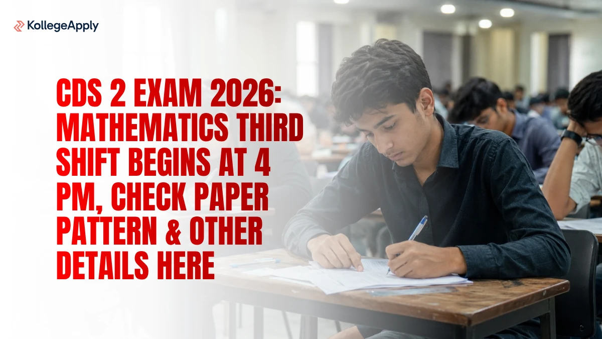 CDS 2 Exam 2026: Mathematics Third Shift Begins at 4 PM, Check Paper Pattern and Exam Analysis