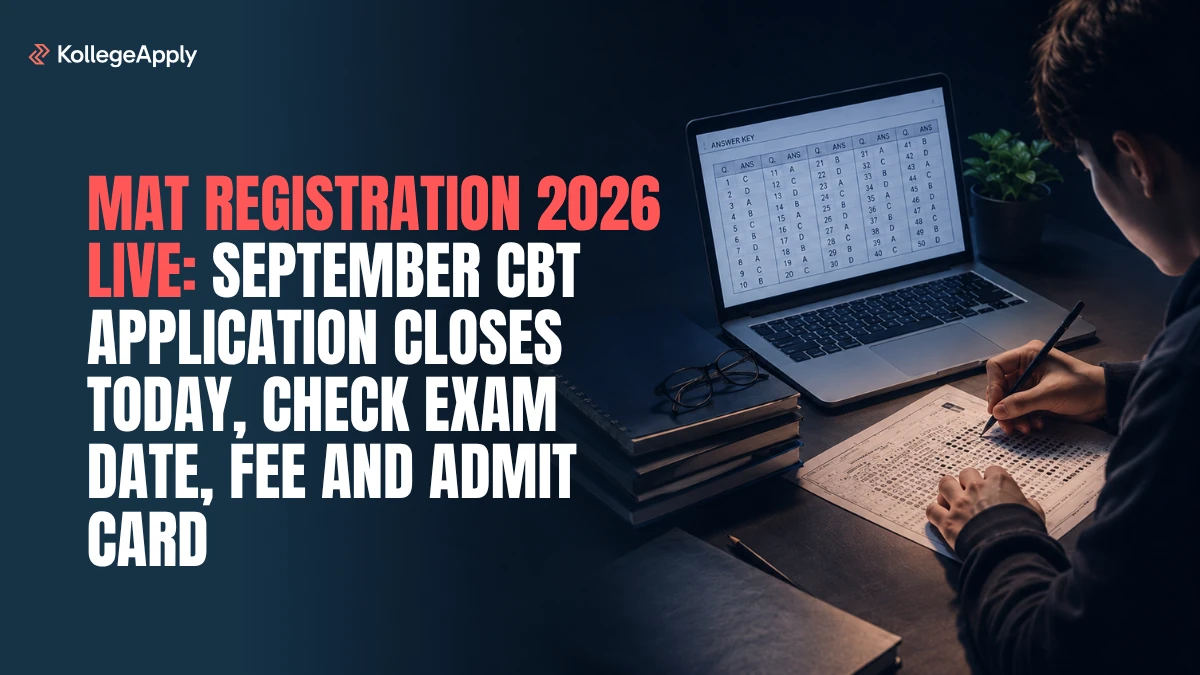 MAT Registration 2026 Live: September CBT Application Closes Today, Check Exam Date, Fee Here
