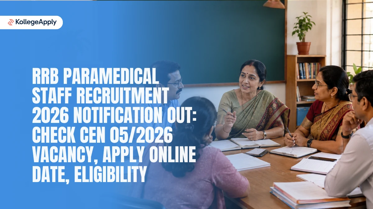 RRB Paramedical Staff Recruitment 2026 Notification Out: Check Vacancy, Apply Online Here