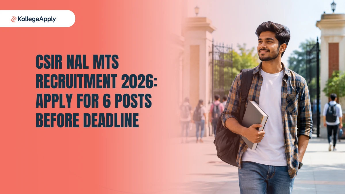 CSIR NAL MTS Recruitment 2026: Apply for 6 Posts Before Deadline