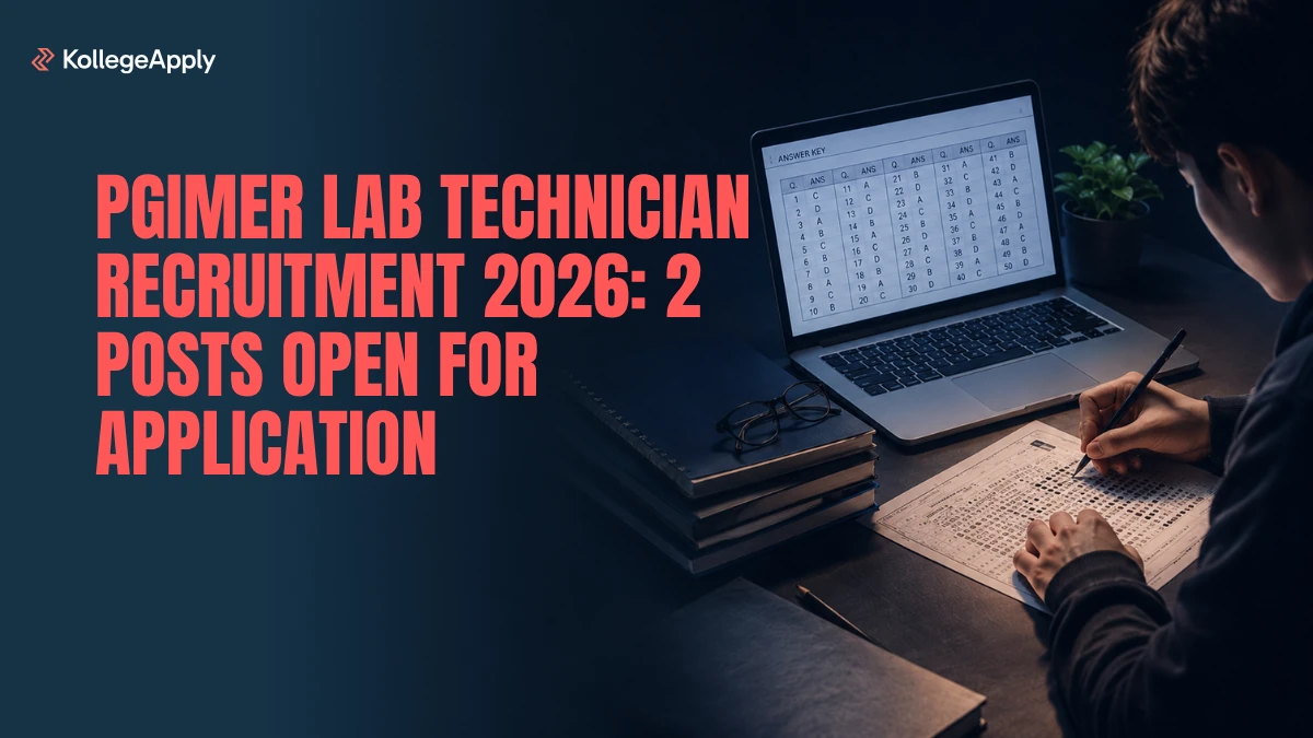 PGIMER Lab Technician Recruitment 2026: 2 Posts Open for Application