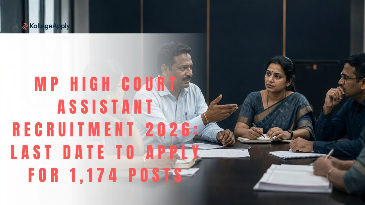 MP High Court Assistant Recruitment 2026: Last Date, Apply Today for 1,174 Posts