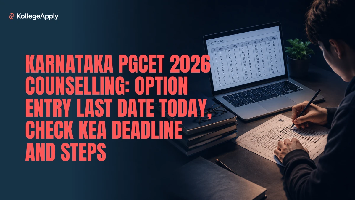 Karnataka PGCET 2026 Counselling: Option Entry Last Date Today, Check KEA Deadline and Steps Here

