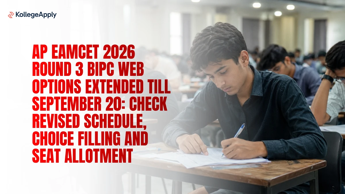 AP EAMCET 2026 Round 3 BiPC Web Options Extended: Check Revised Schedule, Choice Filling, Allotment 