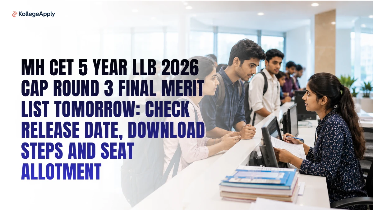MH CET 5 Year LLB 2026 CAP Round 3 Final Merit List Tomorrow: Check Release Date, Steps & Allotment