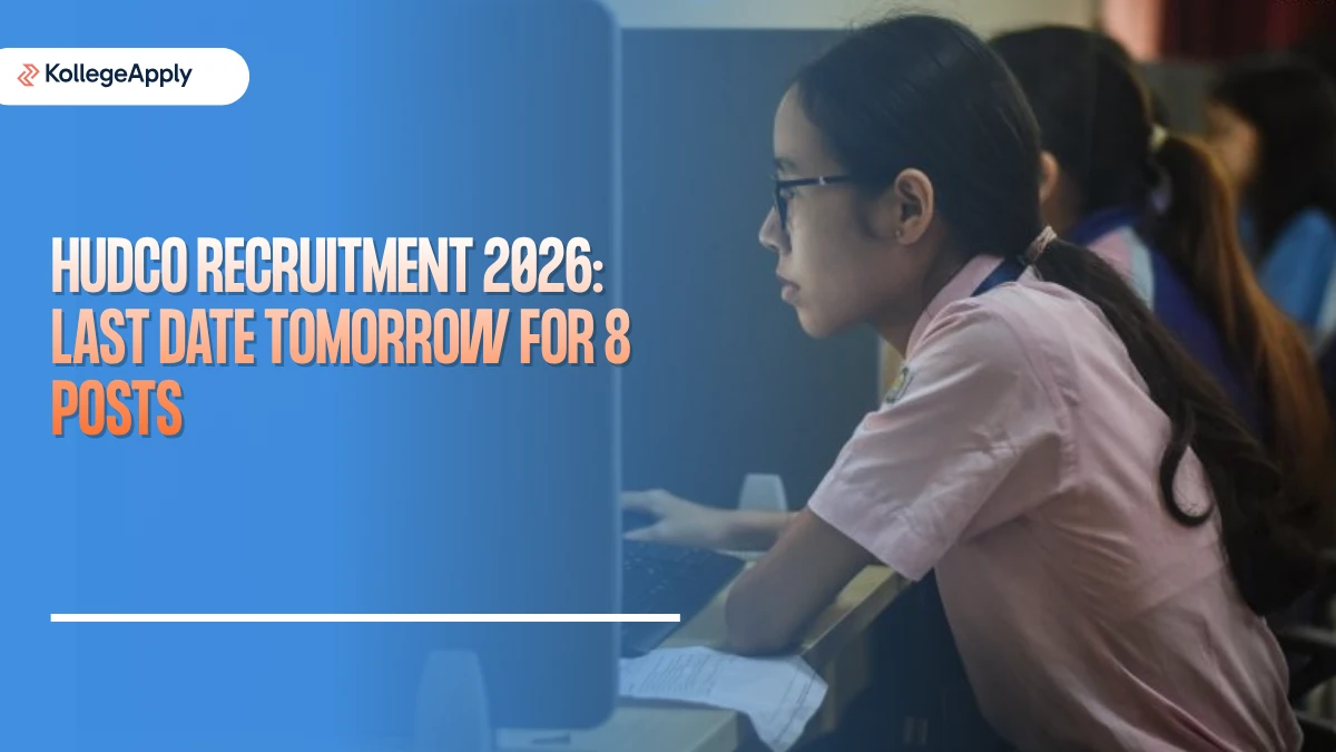HUDCO Recruitment 2026: Last Date Tomorrow for 8 Posts                    
