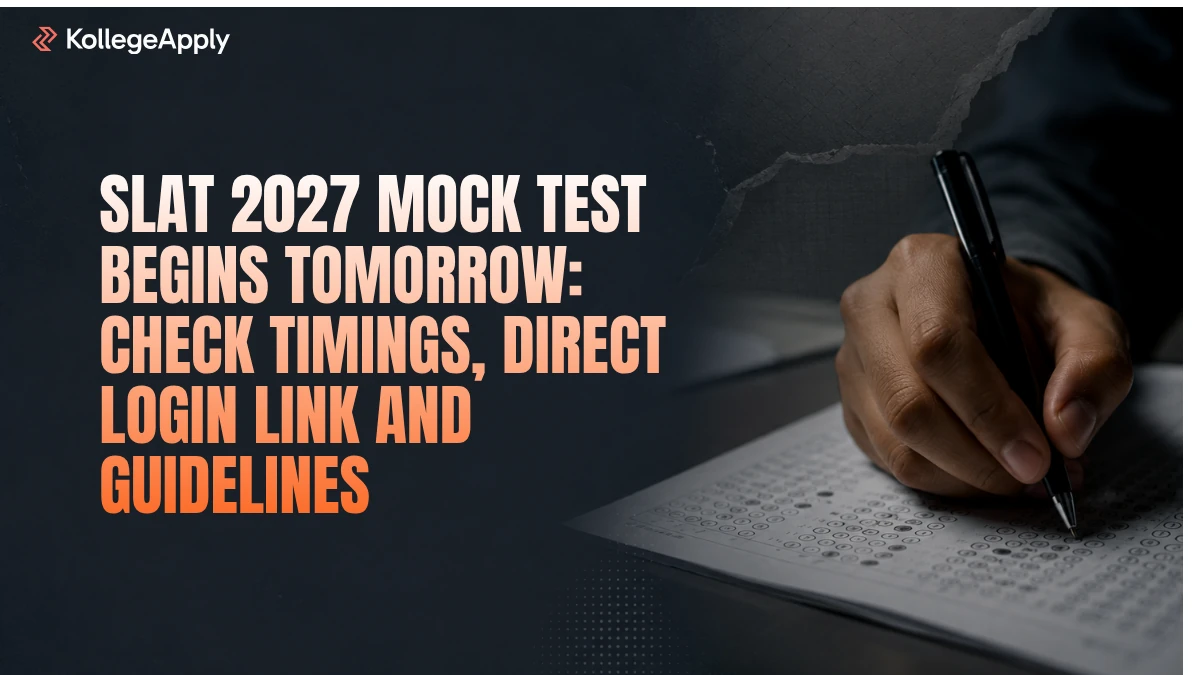 SLAT 2027 Mock Test Begins Tomorrow: Check Timings, Direct Login Link and Guidelines Here