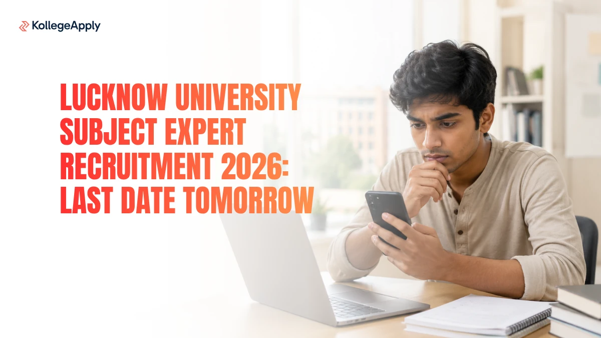 Lucknow University Subject Expert Recruitment 2026: Last Date Tomorrow           
