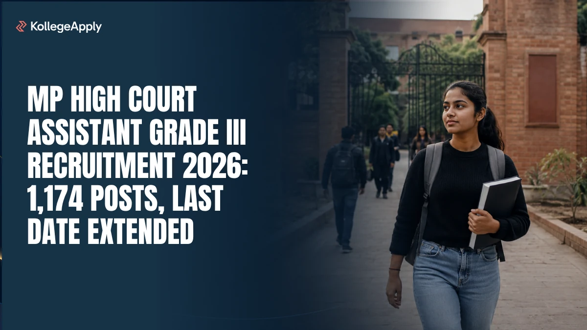 MP High Court Assistant Grade III Recruitment 2026: 1,174 Posts, Last Date Extended