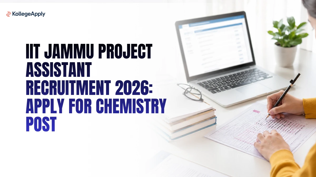 IIT Jammu Project Assistant Recruitment 2026: Apply for Chemistry Post