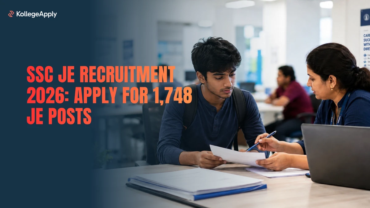 SSC JE Recruitment 2026: Apply for 1,748 JE Posts           