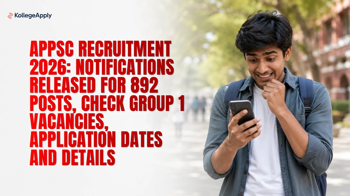 APPSC Recruitment 2026: Notifications Released for 892 Posts, Check Vacancies, Application Dates