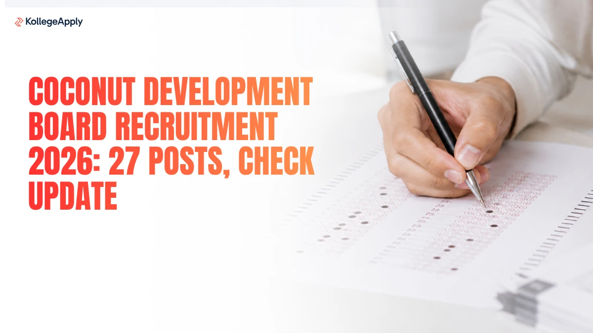 Coconut Development Board Recruitment 2026: 27 Posts, Check Update