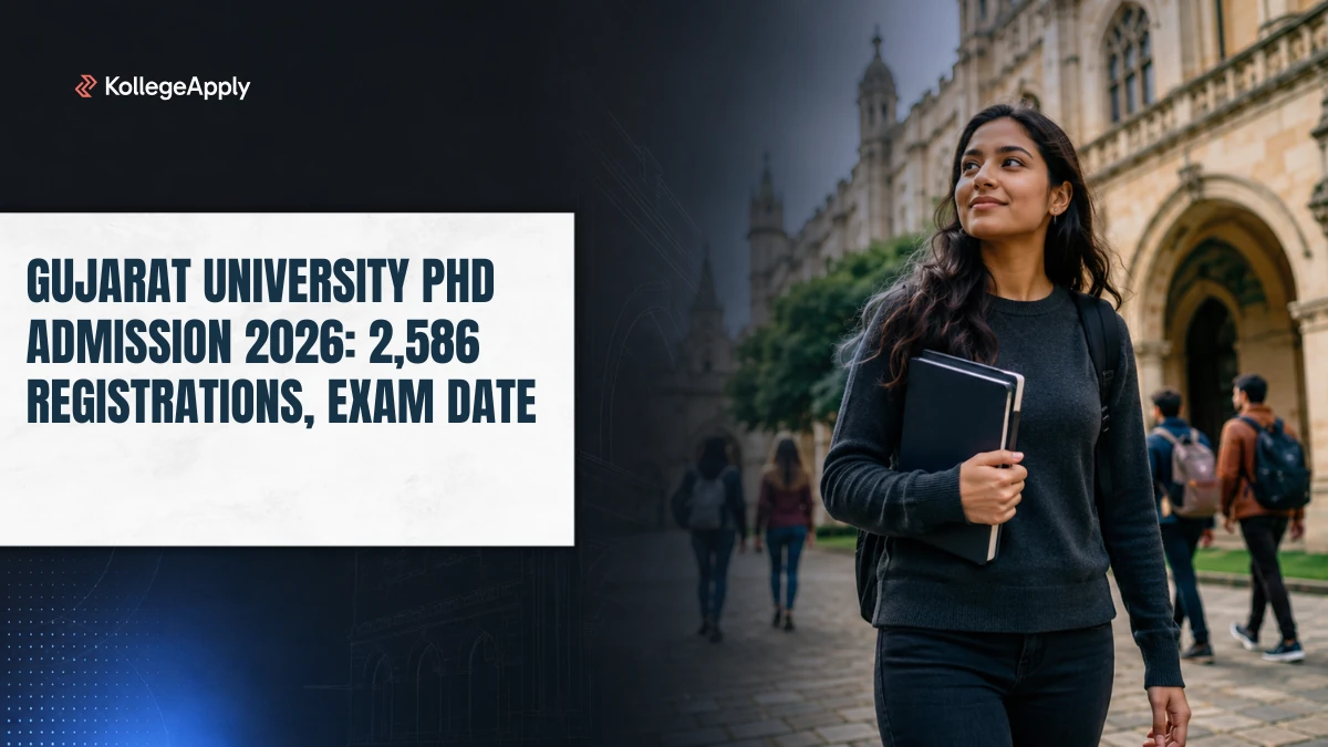 Gujarat University PhD Admission 2026: 2,586 Registrations, Exam Date