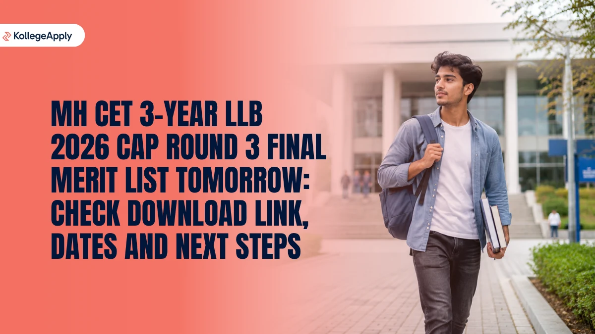 MH CET 3-Year LLB 2026 CAP Round 3 Final Merit List Tomorrow: Check Download Link, Dates, Next Steps
