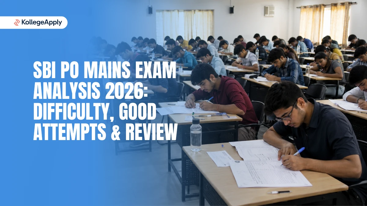 SBI PO Mains Exam Analysis 2026: Difficulty, Good Attempts & Review
