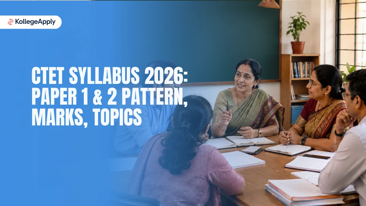 CTET Syllabus 2026: Paper 1 & 2 Pattern, Marks, Topics       