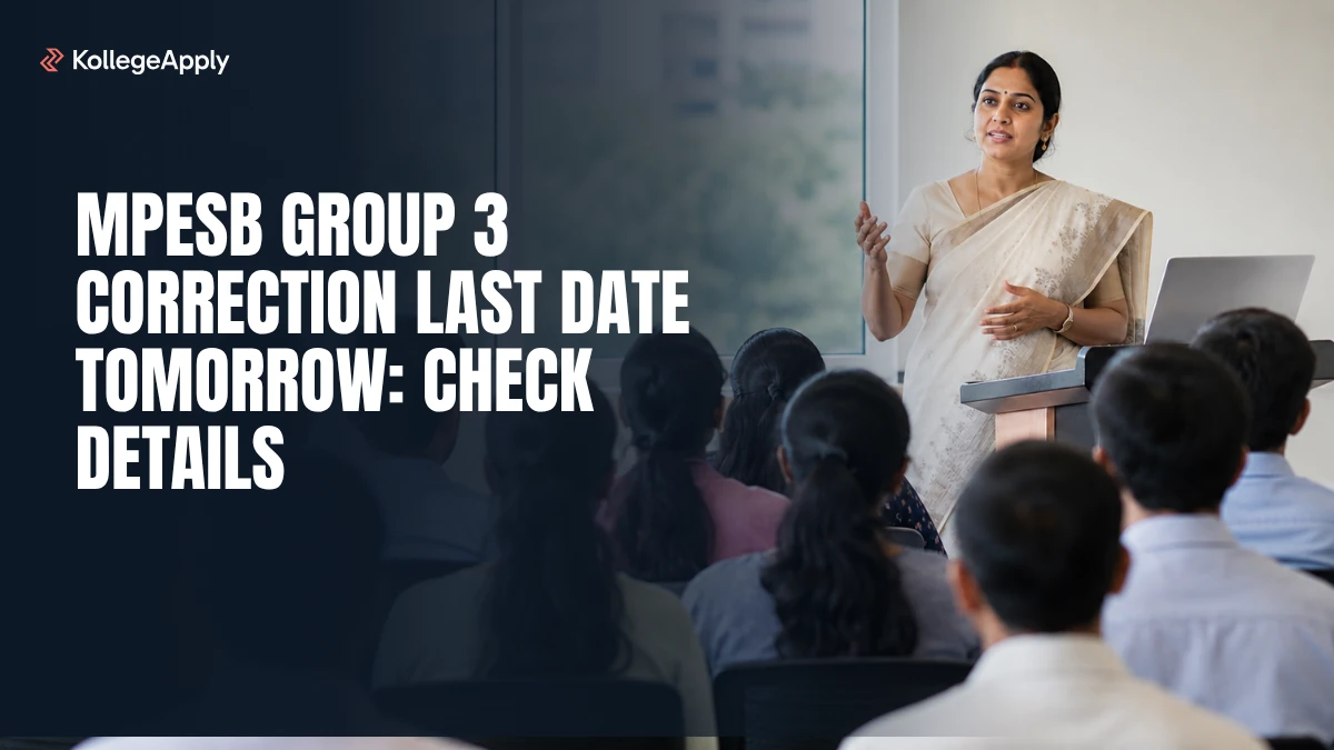 MPESB Group 3 Correction Last Date Tomorrow: Check Details   
