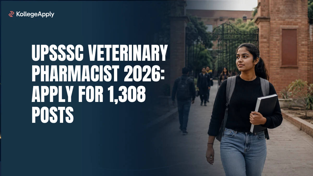 UPSSSC Veterinary Pharmacist 2026: Apply for 1,308 Posts     