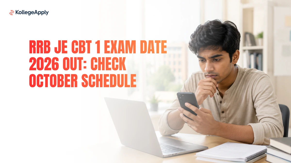 RRB JE CBT 1 Exam Date 2026 Out: Check October Schedule      