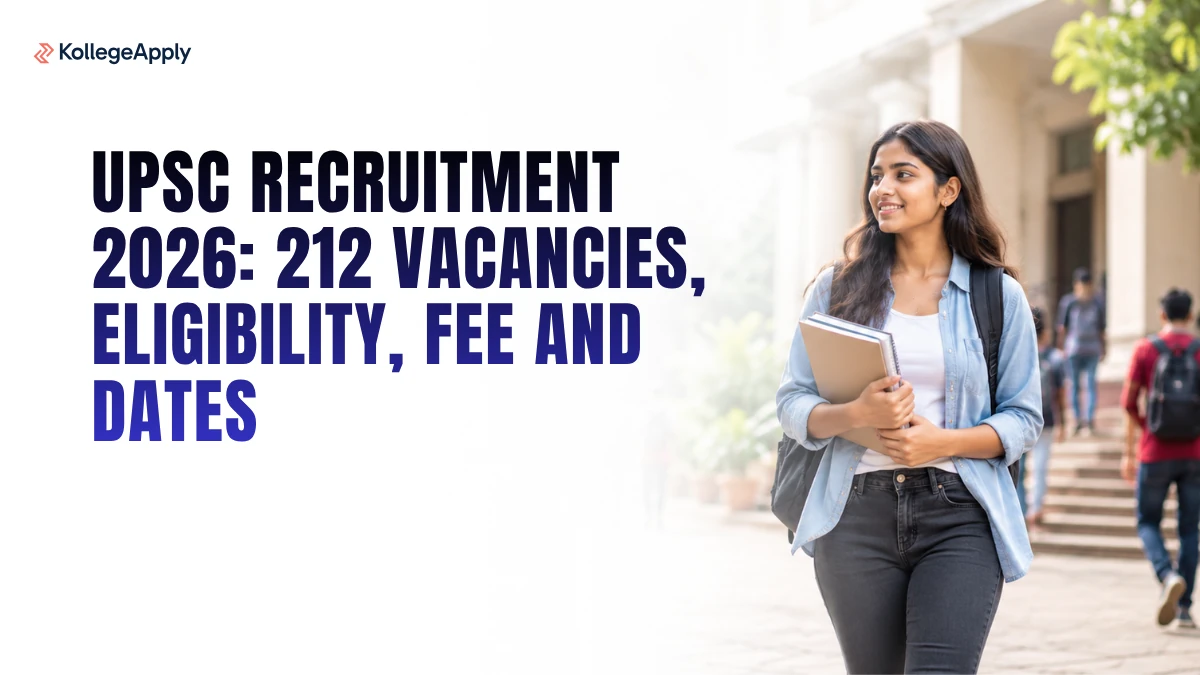 UPSC Recruitment 2026: 212 Vacancies, Eligibility, Fee and Dates