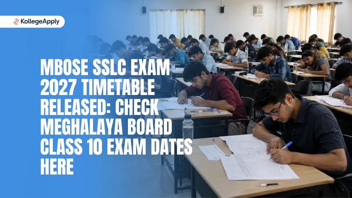 MBOSE SSLC Exam 2027 Timetable Released: Check Meghalaya Board Class 10 Exam Dates Here