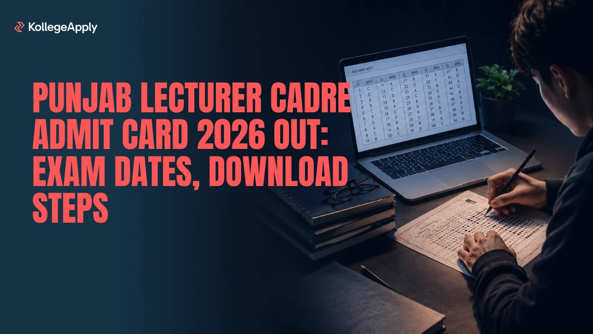 Punjab Lecturer Cadre Admit Card 2026 Out: Exam Dates, Download Steps