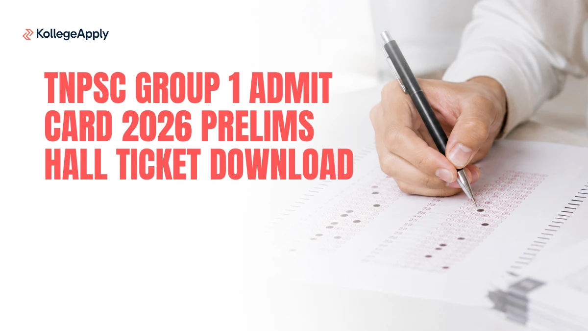 TNPSC Group 1 Admit Card 2026 Prelims Hall Ticket Download  