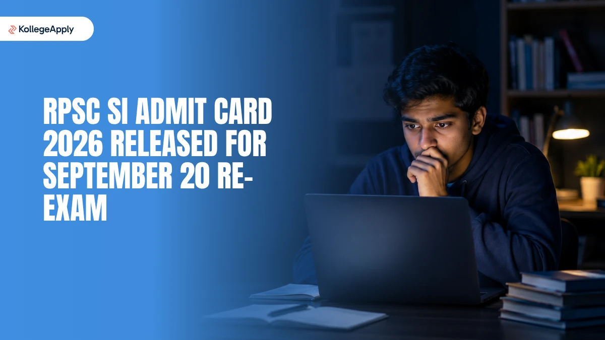 RPSC SI Admit Card 2026 Released for September 20 Re-Exam     