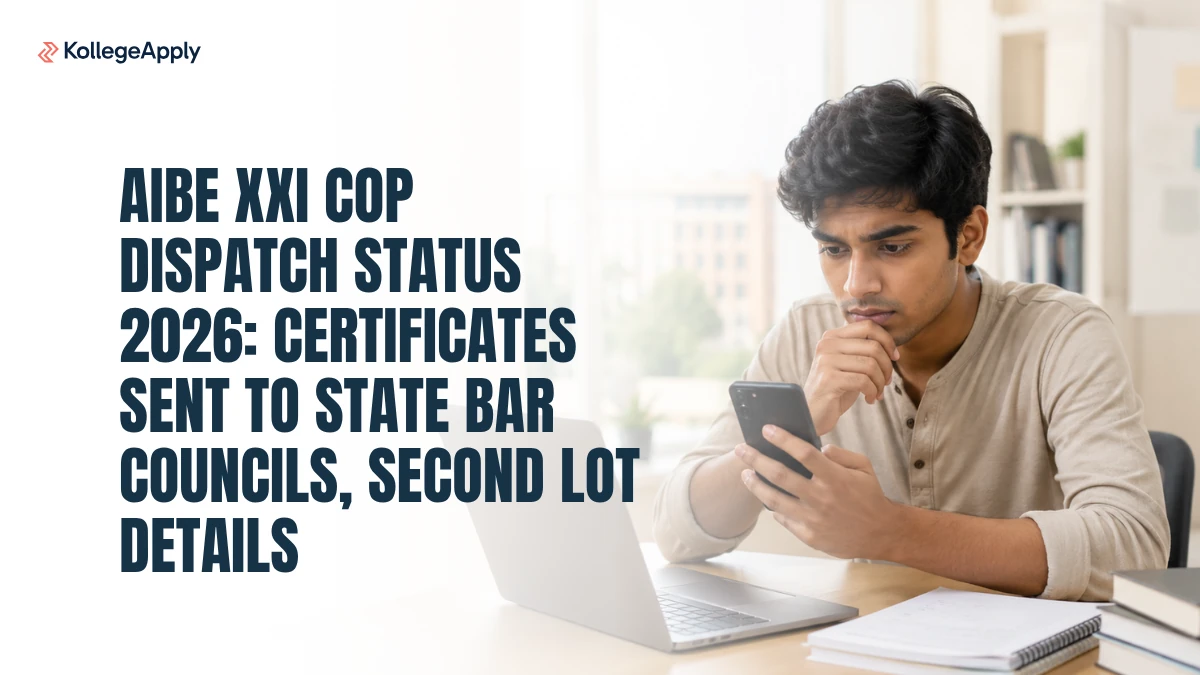 AIBE XXI COP Dispatch Status 2026: Certificates Sent to State Bar Councils, Second Lot Details Here