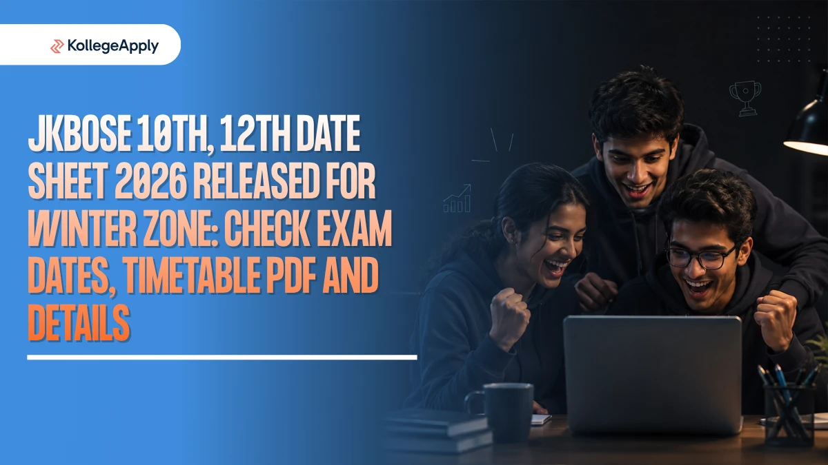 JKBOSE 10th, 12th Date Sheet 2026 Released: Check Exam Dates, Timetable PDF and Details Here