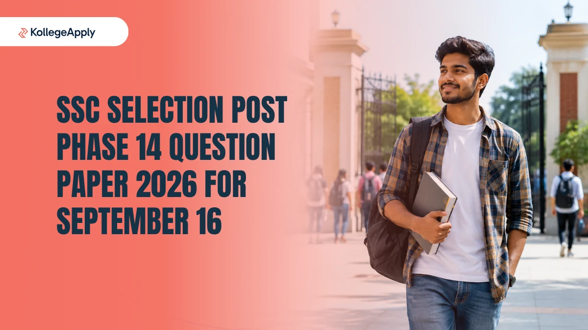 Check SSC Selection Post Phase 14 Question Paper 2026 for September 16