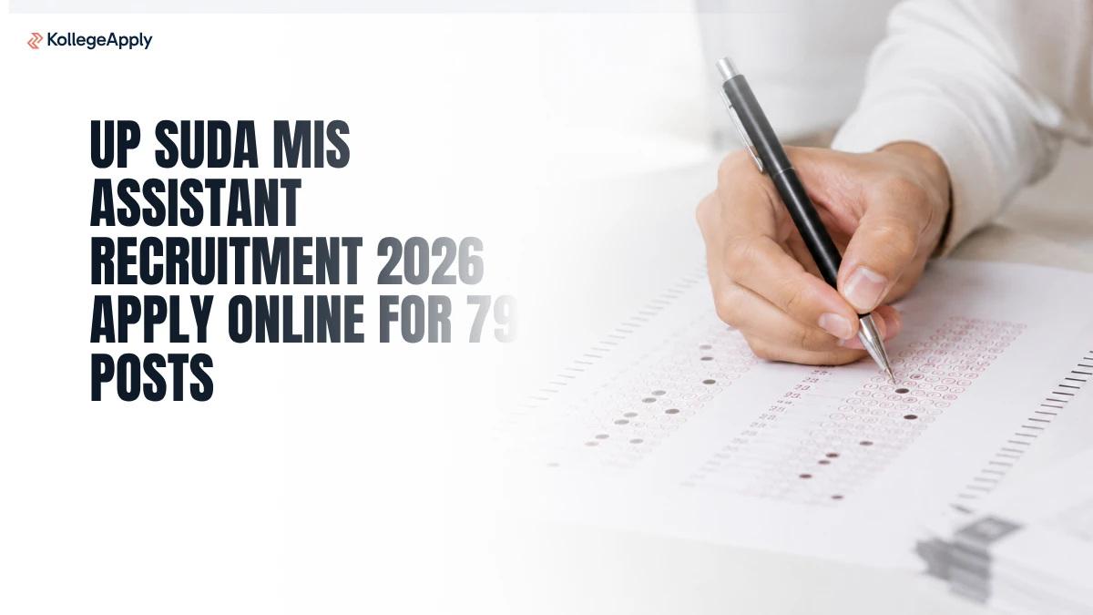 UP SUDA MIS Assistant Recruitment 2026 Apply Online for 79 Posts