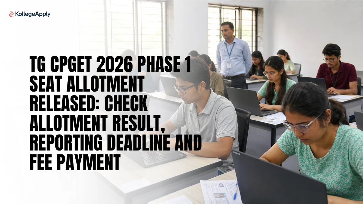 TG CPGET 2026 Phase 1 Seat Allotment Released: Check Result   
