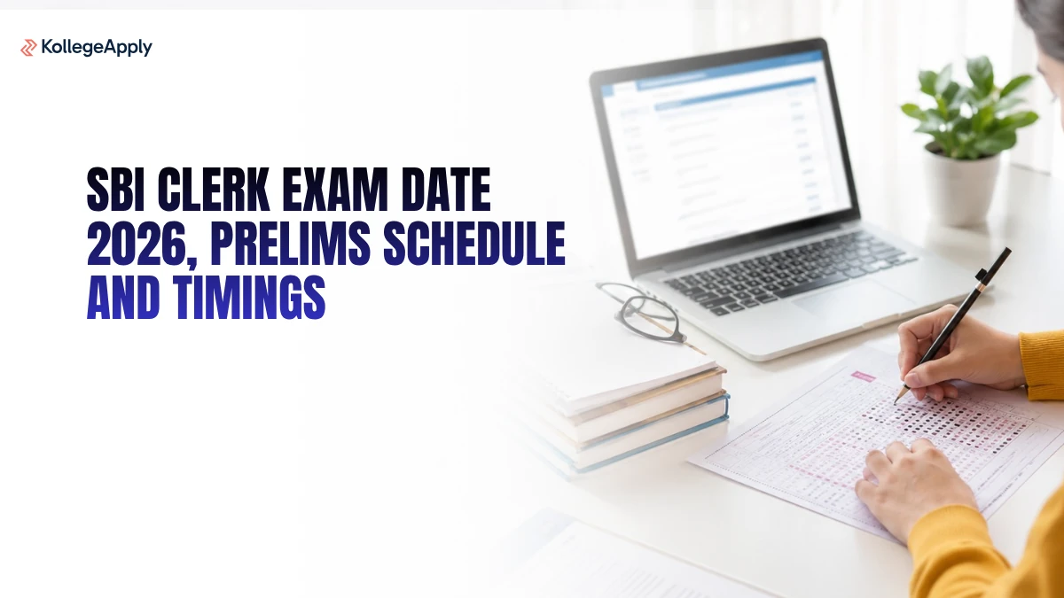 SBI Clerk Exam Date 2026, Prelims Schedule and Timings             