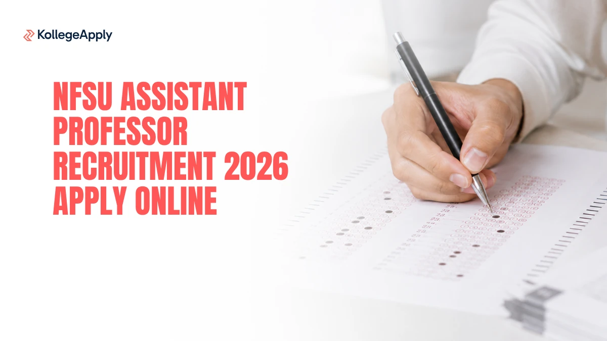 NFSU Assistant Professor Recruitment 2026 Apply Online       