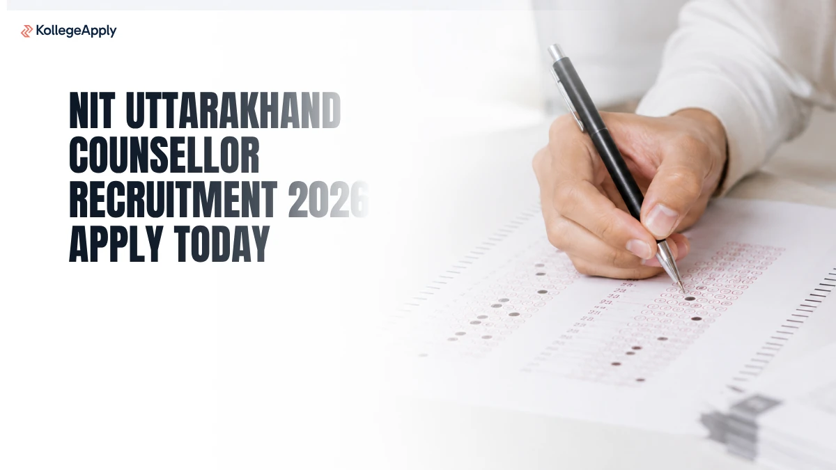 NIT Uttarakhand Counsellor Recruitment 2026 Apply Today      
