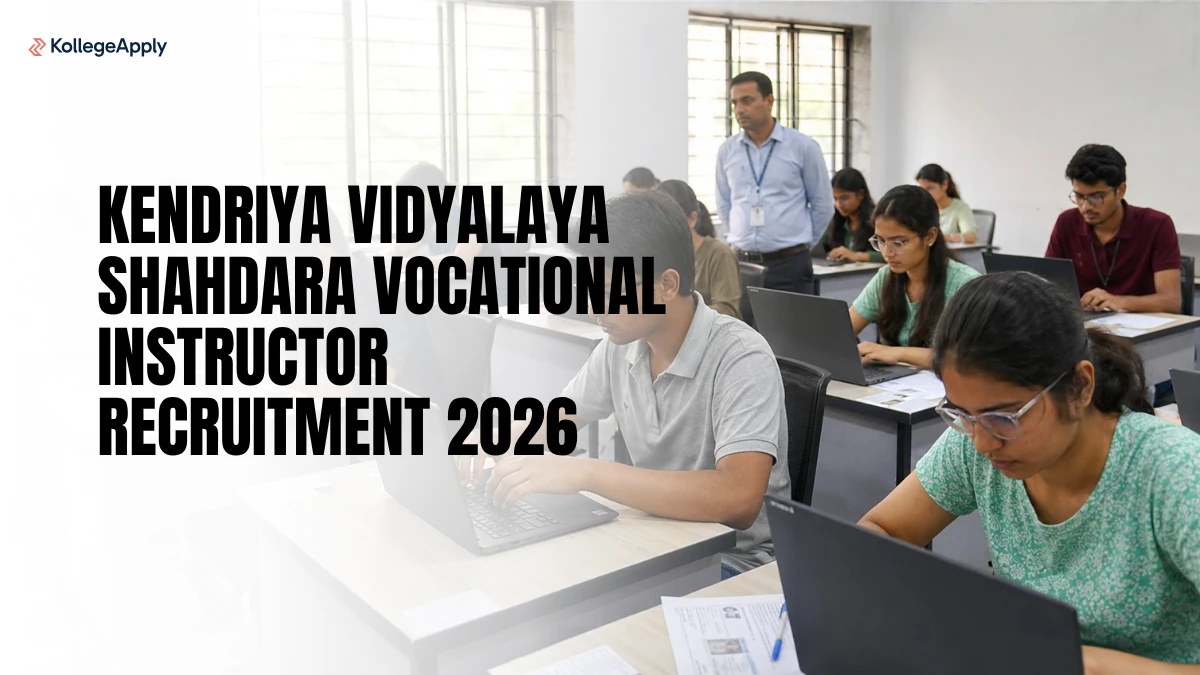 Kendriya Vidyalaya Shahdara Vocational Instructor Recruitment 2026
